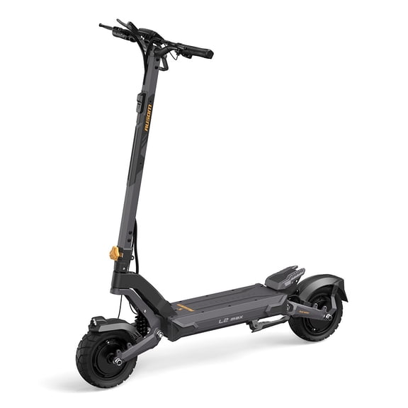 Ausom - L2 Max Foldable Electric Scooter w/ 56 mi Max Operating Range & 31 mph Max Speed, 1000W Motor, 287 lbs Max Load - Dark Gray