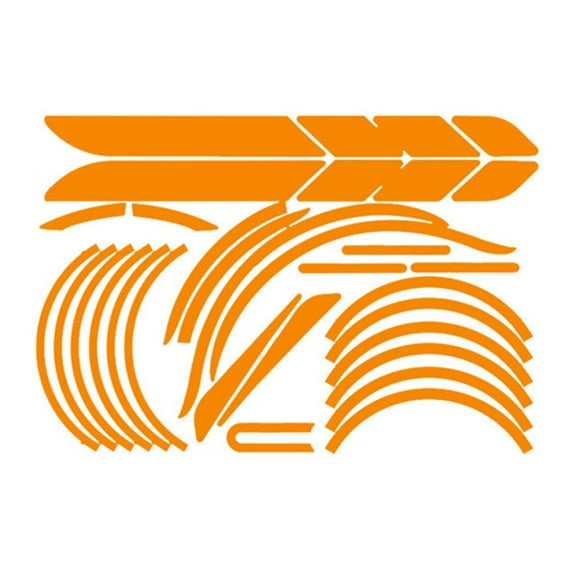 Electric Scooter Eflective Sticker for Xiaomi for M365 Body Reflective Sticker Orange