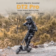 Electric Scooter Foldable for adults 300 lbs 42 MPH Max Speed, 71 Mi Operating Range, Dual 1100W Motors, 300 Lbs Max Load for Adult Daily Commute DT2 Pro- Gray/Yellow