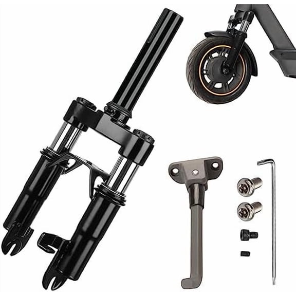 Electric Scooter Front Suspension Kit Spring Fork Compatible with Max G30 G30LP Segway Ninebot Electric Scooter Shock Absorption Parts Anti-Vibration Accessories with Foot Stand$$Sport & Recreation