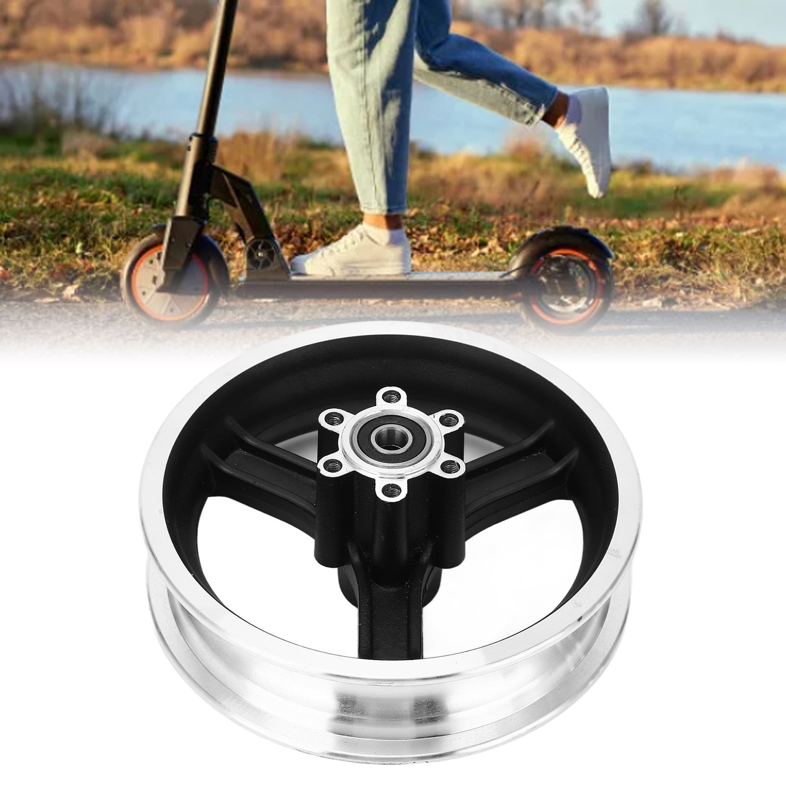 Electric Scooter Front Wheel Hub, Lightweight Aluminium Alloy 10 Inch
