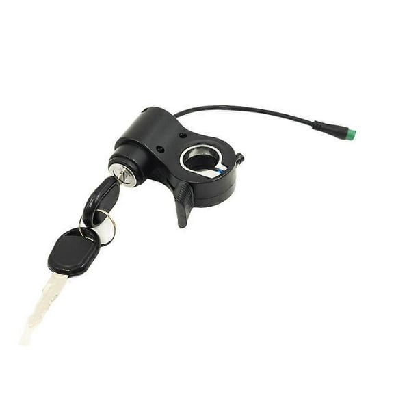 Electric Scooter Ignition Lock Compatible with Kukirin Compatible with G2 Compatible with Max 5 Pin Integrated Throttle Switch Lock with Key