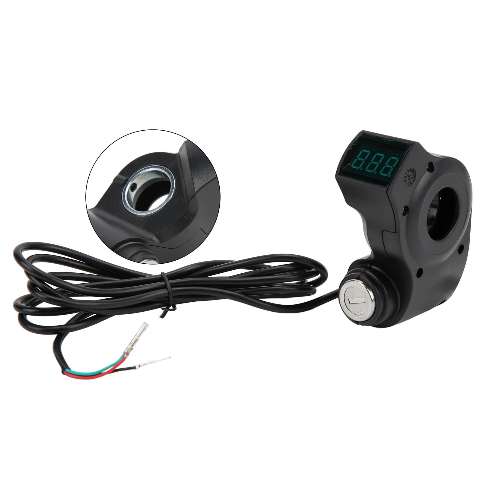 Electric Scooter Ignition Lock With 2 Keys, 3 Pin Plug One Button Start