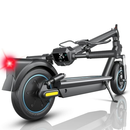 Electric Scooter Long-Range Portable Commuting Scooter - 500W Motor 10" Solid Tires, up to 25MPH and 30Miles
