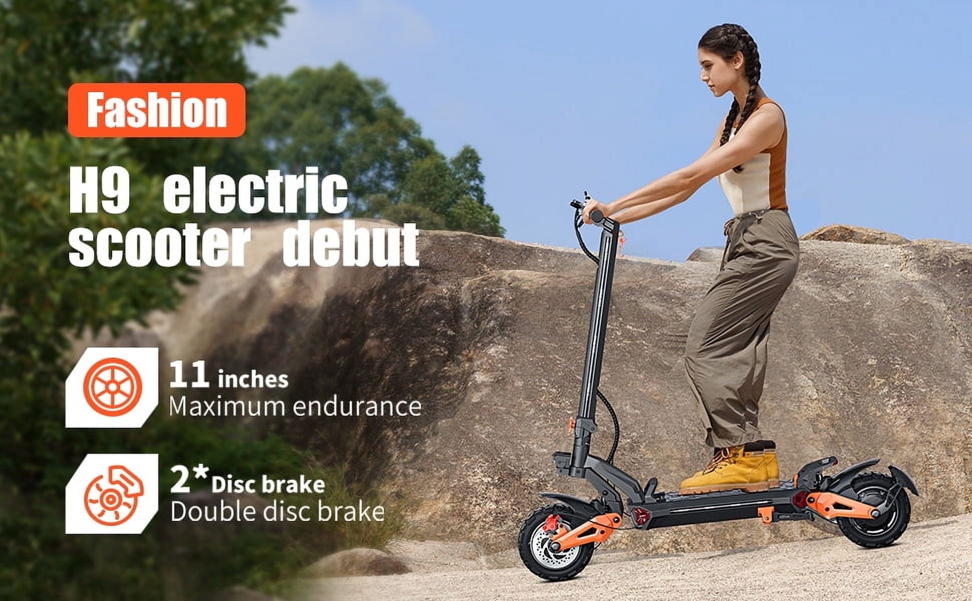 Electric Scooter Off Road - T9-ZCJ-1800W - Walmart.com