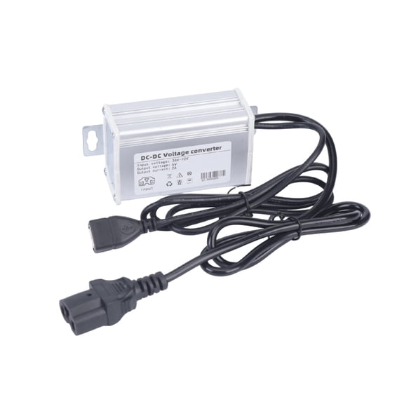 Electric Scooter Power Converter with 3 Pin Input, Adapter and Female Socket Output for 36V-72V Battery Accessor