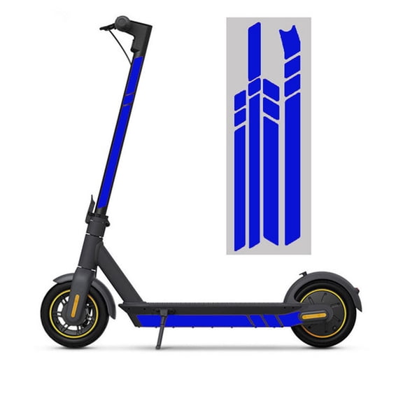Electric Scooter Reflective Decorative Protection Sticker For Nine-Bot Max G30 Night Safe E-Scooter Stickers White/Yellow/Bule