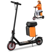 Electric Scooter , 19MPH, 15miles Max Range, 350W Motor, 8.5 inch Solid Tires - Foldable E-Scooter with seat and Storage Bag, UL2272 Certified