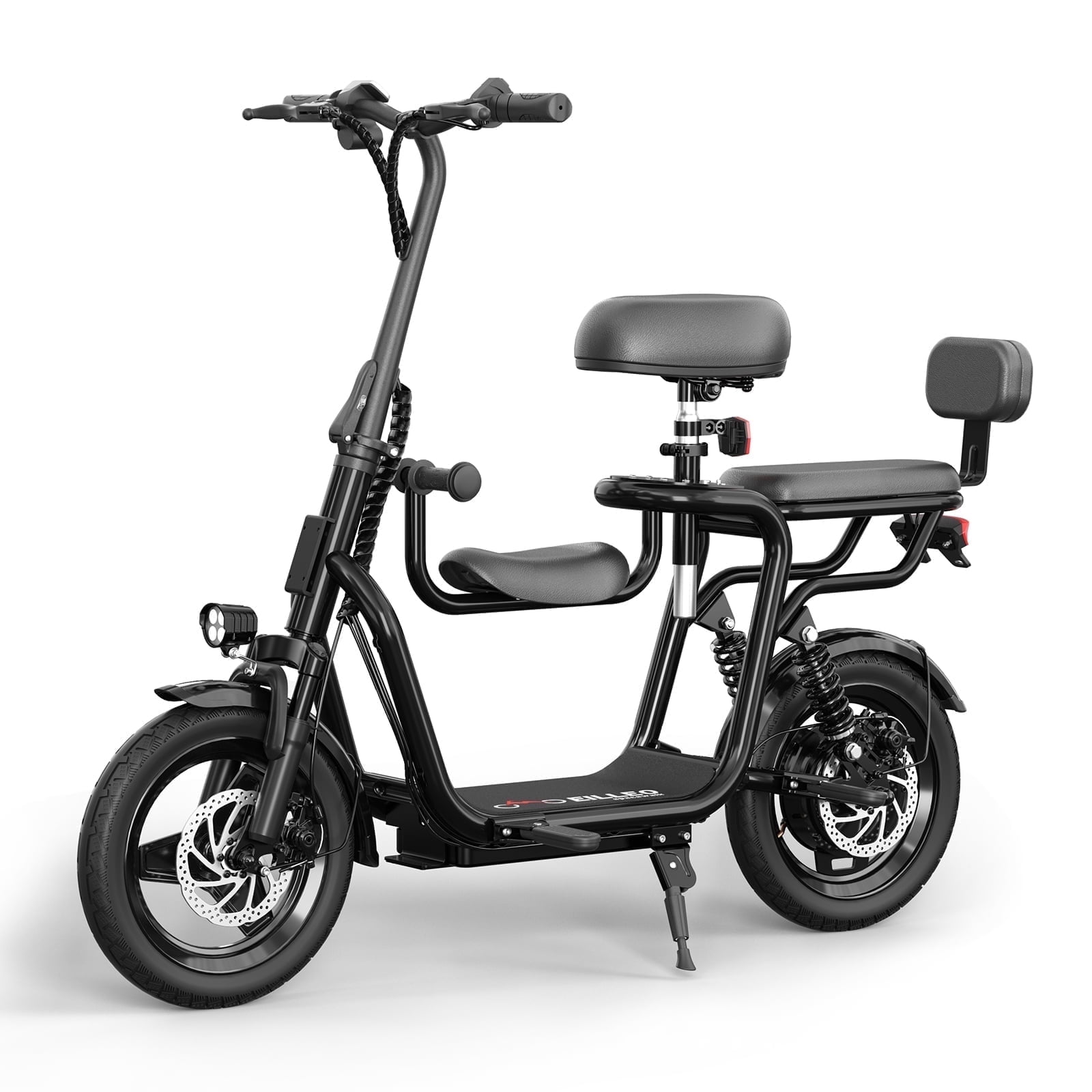 SPACEWALK Electric Scooter With Seats For Adults Power By 500W Motor E Bike With 14" Pneumatic Tire And 20 Miles Range & 17.5Mph, Electric Bicycle