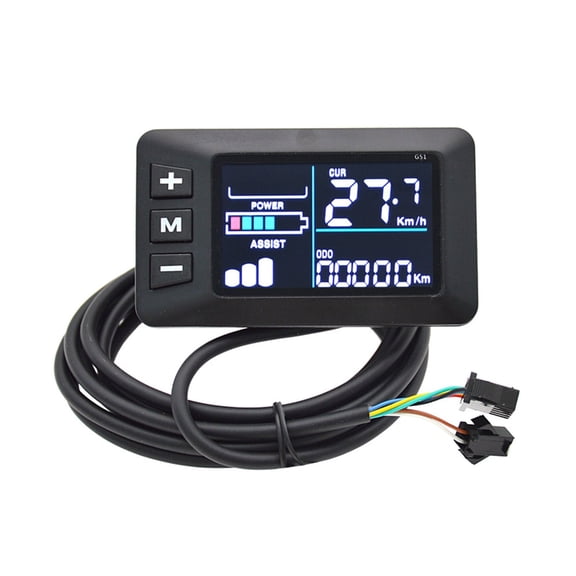 Electric Scooter Speedometer Odometers Color Display for 22.2mm Handlebar 24-48V LCD Display Control Panel 6Pin Plug