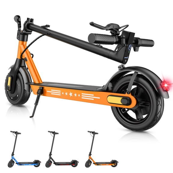 Electric Scooter for Adults - 350W Motor 10" Solid Tires, up to 19MPH E-Scooter