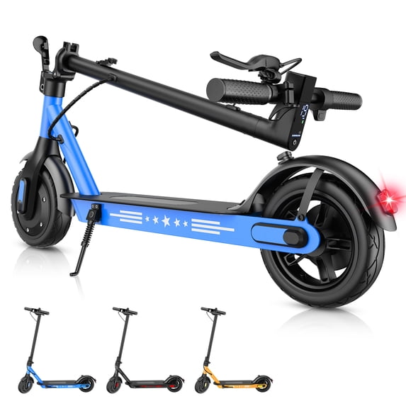 Electric Scooter for Adults - 350W Motor 10" Solid Tires, up to 19MPH E-Scooter