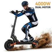 Adults off Road Electric Scooter,4000W Peak Dual Motors,40 MPH Max Speed,10" Tires Foldable Fast E-Scooter,50 Miles Long Range