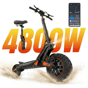 4800W Dual Motor,Off-Road Electric Scooter,40 MPH & 38 Miles Range,with Smart APP,52V Foldable Fast E Scooter for Adults