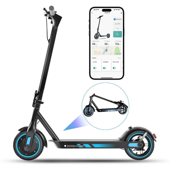 Electric Scooter for Adults - 500W Motor 10" Tires, up to 25MPH and 25Miles E Scooter