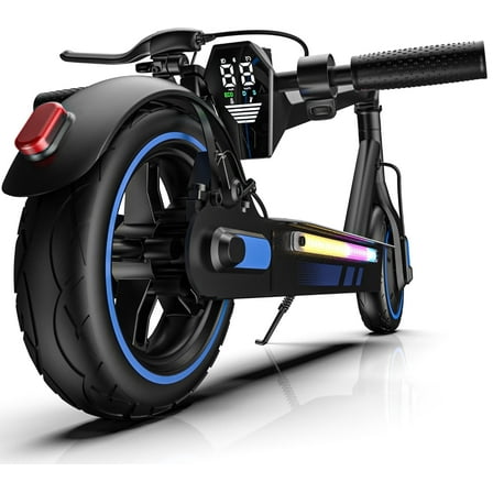 Electric Scooter for Adults, 600W Motor, 10" Big Tires, Folding E Scooter with Drum Braking System, Smart APP Control