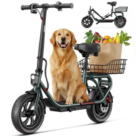 Electric Scooter for Adults – 8.5"/10"/12" Tires,Peak 500W-700W Motor, 15-30 Miles Range, Up to 20 MPH – Foldable Commuter Scooter for Men & Women