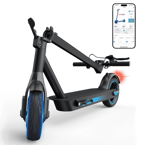 Electric Scooter for Adults Foldable,Fastest Speed 25 mph,Long Range 25 Miles,10" Air Tires Urban Commuting Motorized E-Scooter 500W with App UL2272