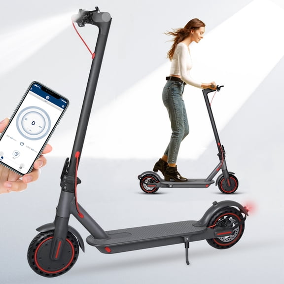 MIWEN Electric Scooter for Adults Teens,350W Escooter up to 19MPH & 19-21Miles Long-Range Foldable Scooters with Double Braking,8.5" Tires App Control