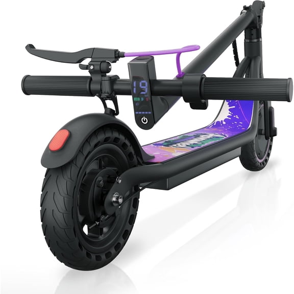 Electric Scooter for Adults, Teens & Big Kids, 36V 5.2A 350W Motor 19 MPH & 15 Miles Max Range, 8.5-inch Tires, Portable Lightweight E-Scooter