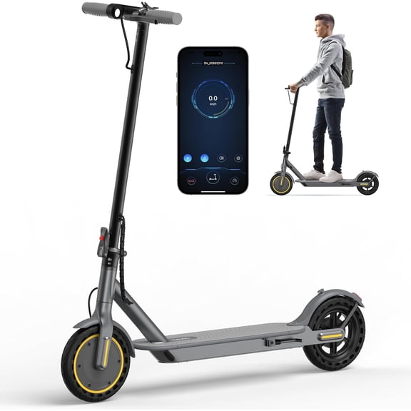 Electric Scooter for AdultsTop Speed 19 MPHRange 28 Miles8.5 TiresE-Scooter with Dual Suspension for Commuting, APP Control