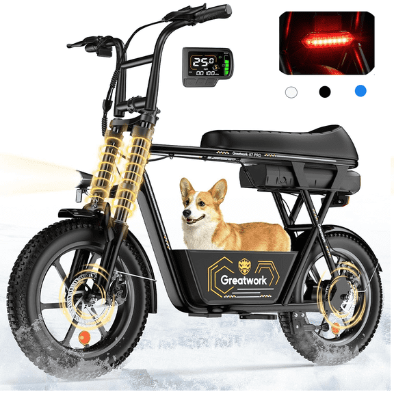 Electric Scooter for Adults with Seat, 1500W Motor, 25MPH & 45 Miles, 16" Fat Tires, Dual Suspension, Commuter E Scooter with Basket UL 2272