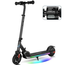 Electric Scooter for Kid Ages 6-12, Lightweight Electric Kick Scooter for Kids Boy Girl, 22V2.6Ah150W, Black