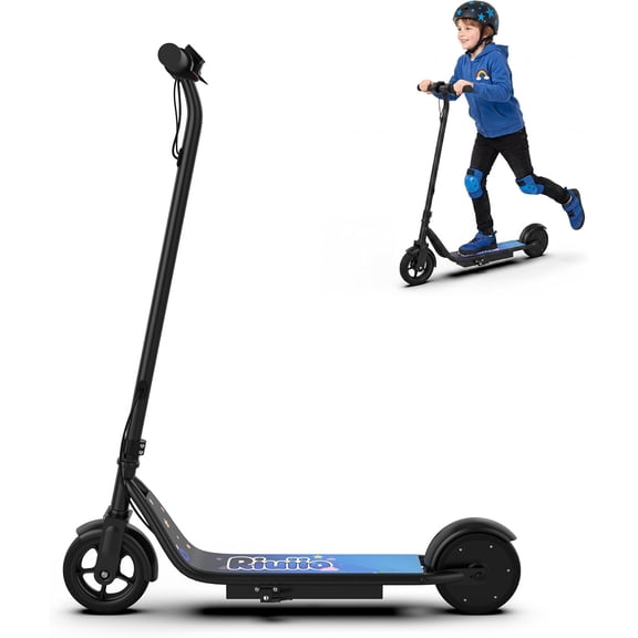 Electric Scooter for Kids, 250W Motor, 9 MPH Max Speed, LED Display, Dual Brake System, 6.5” Solid Tires, Lightweight E-Scooter for Kids Ages 6 to 14