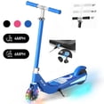 thumbnail image 1 of Electric Scooter for Kids,Adjustable Height Kick Scooter for Ages 6-12 with 2 Speeds (4/6Mph),5.5"Tires,Up to 5 Miles Range,Blue, 1 of 6