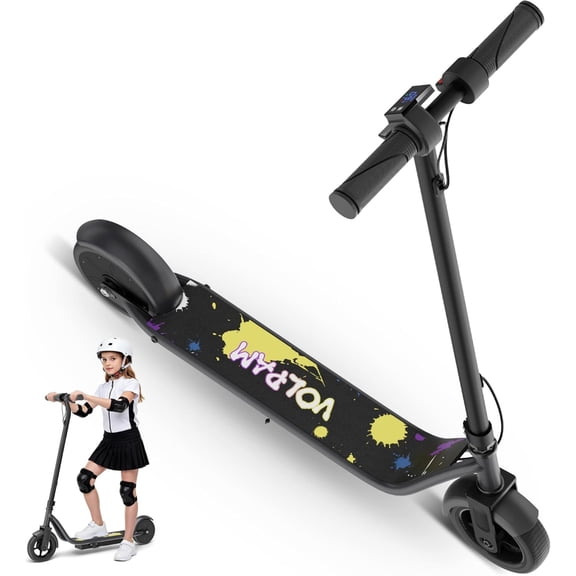 Electric Scooter for Kids Ages 6-14, 250W Motor, Up to 9 MPH Top Speed, 10 Miles Range, Lightweight Foldable Scooter for Boys & Girls