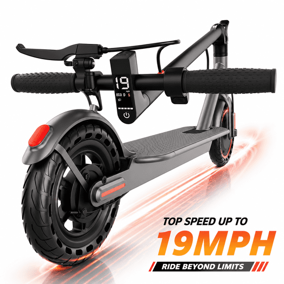 Electric Scooter for Men and Women 8.5" Solid Tire 19mph Power by 350W Motor Max 21 mile Range Folding Commuting E Scooter