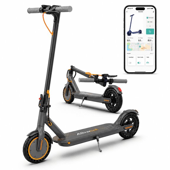 Electric Scooter for Adults, 350W Foldable E Scooter, 19 MPH, 23-Mile Range, 8.5" Solid Tires, Lightweight Commuter Scooter, APP Control