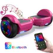 Electric Scooter with LED Lights & 400W Motor, Scooter with 9MPH Max Speed, Electric Scooter with Bluetooth Speakers, Pescroa Self-Balance Scooter
