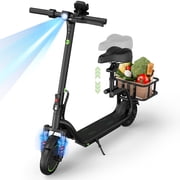 Electric Scooter with Seat, 8.5 E Scooter for Adults Max Speed 19 MPH, Powerful 350W Motor, 15 Miles Long Range, Max Speed 19 MPH