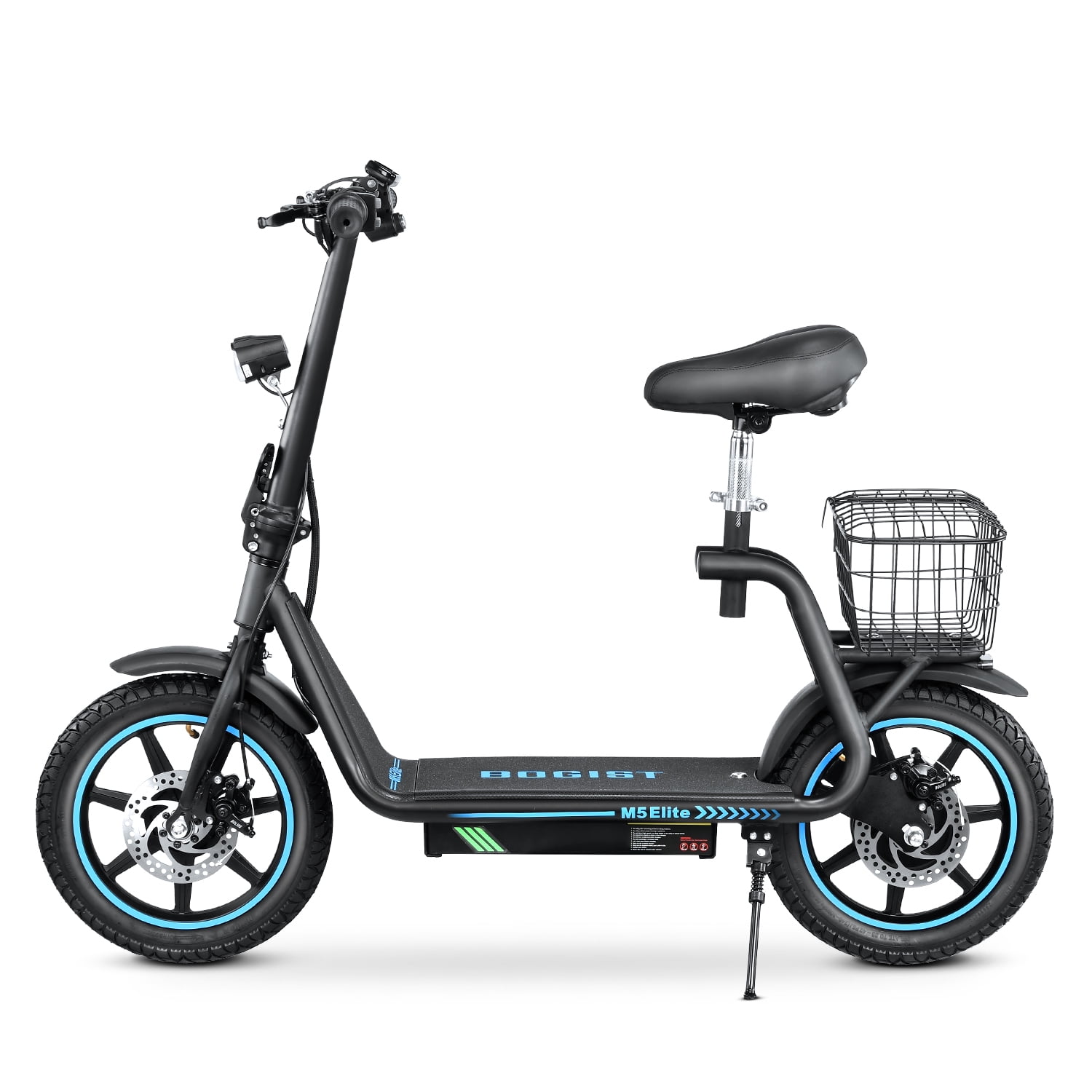 Electric Scooter with Seat, Foldable Scooter for Adults, 800W Peak