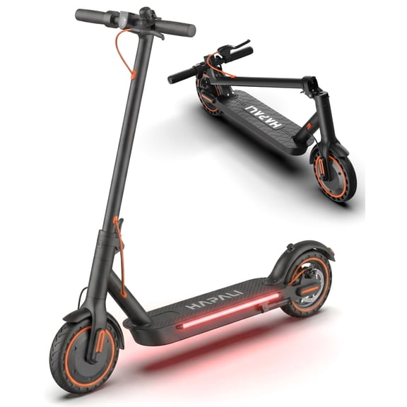 Electric Scooters for Adults, Max 19 Miles and 19 MPH 550W Foldable E Scooter with Side Light & APP