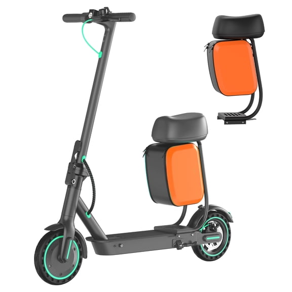 Electric Scooters for Adults with Seat, 36V 7.5Ah Battery, Peak 550W Motor, Folding E-Scooter 21 Miles & 19 MPH Max