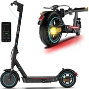Electric Scooters for Adults with Smart App Control, 10 Tires & Dual Suspension, 650W Motor for 22 MPH, 25-Mile Range Foldable E-Scooter