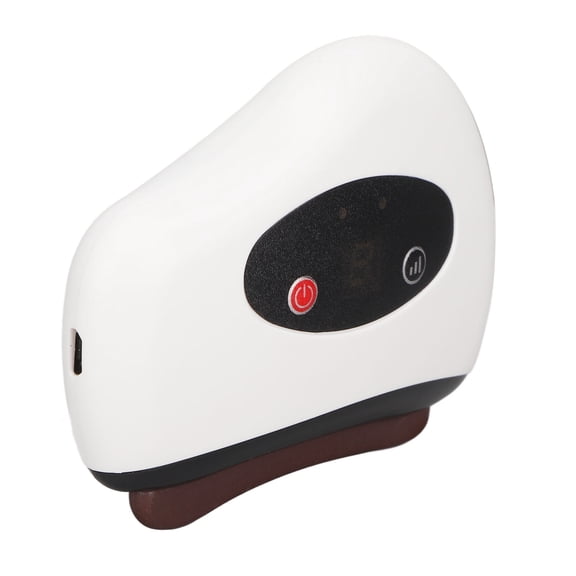 Electric Scraping Board 9 Vibration Gears Hot Compress Skin Gua Sha Massager, Electric Scraping Massage Machine, Gua Sha Massage Machine for Face Neck Back White