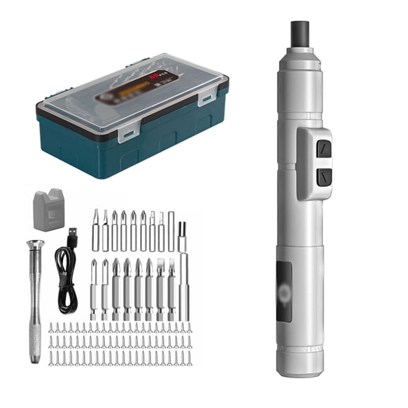Electric Screw Driver Kit Mini 250r/min Screwdriver Metal Bits Set Multifunctional Screwdrivers Repairing Tool Kit Electric Screw Driver for Mobilephones Computers Home Appliances