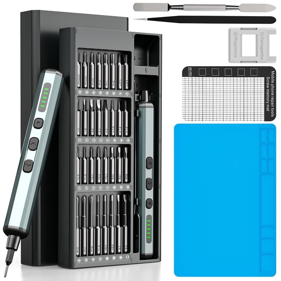 Electric Screwdriver, 70 In 1 Screwdriver Set, Mini Electric Screwdriver, Precision Screwdriver Kit With 64 S2Bits, Rechargeable Repair Tool Kit For Car Mini Screwdriver For Eyeglasses, Watch, Phone