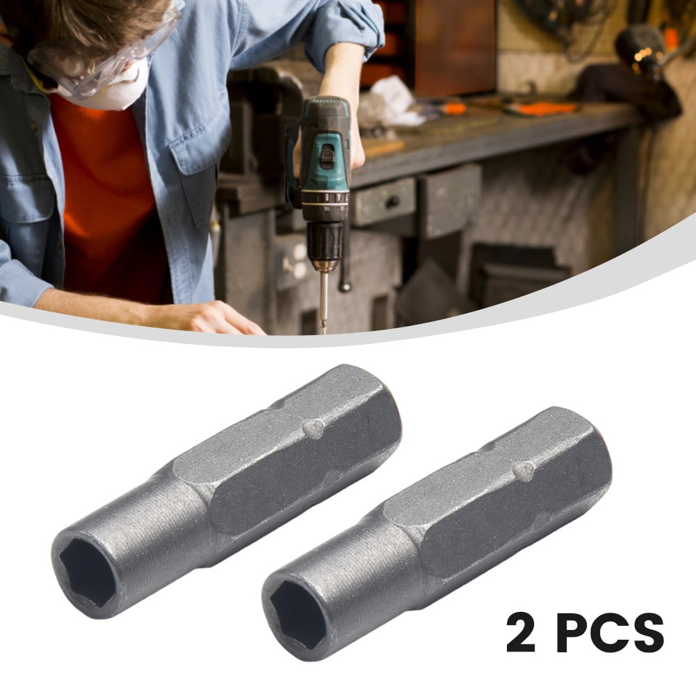 Electric Screwdriver Hex 1 4 Inch Hex Shank To 4mm Socket Driver Bit Adapter Walmart