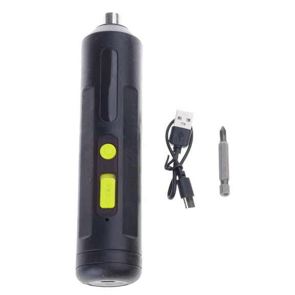 Electric Screwdriver Kit Featuring Various Screwdriver Bits Crosses Flat Head Type Ergonomic Handle Comfort Grip High Ca