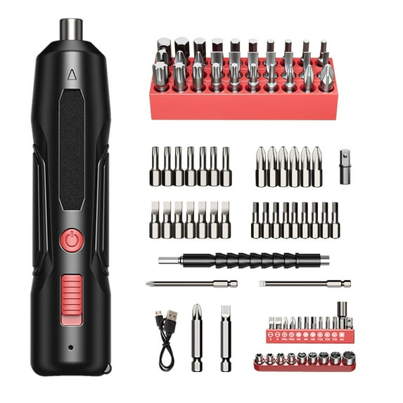 ZOWWKLLY Electric Torque Screwdriver, Mini 4.2V Rechargeable Cordless Precision Screwdriver Set with 30 Bits, Repair Tool Kit for Precision Work on Phones, Watches, Cameras & Small Electronics