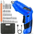 thumbnail image 1 of Electric Screwdriver Set, 47PCS Electric Cordless & Rechargeable Screwdriver Set, 3.6V Electric Drill Screwdriver, Portable Repair Tool, Dual Position Handle with USB Cable LED Light for Home Office, 1 of 8