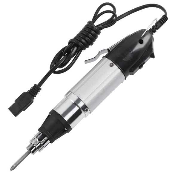 Electric Screwdriver with 2 Bits Stepless Speed AC220V DC Powered Electric Screwdriver Regulation Repair Tool