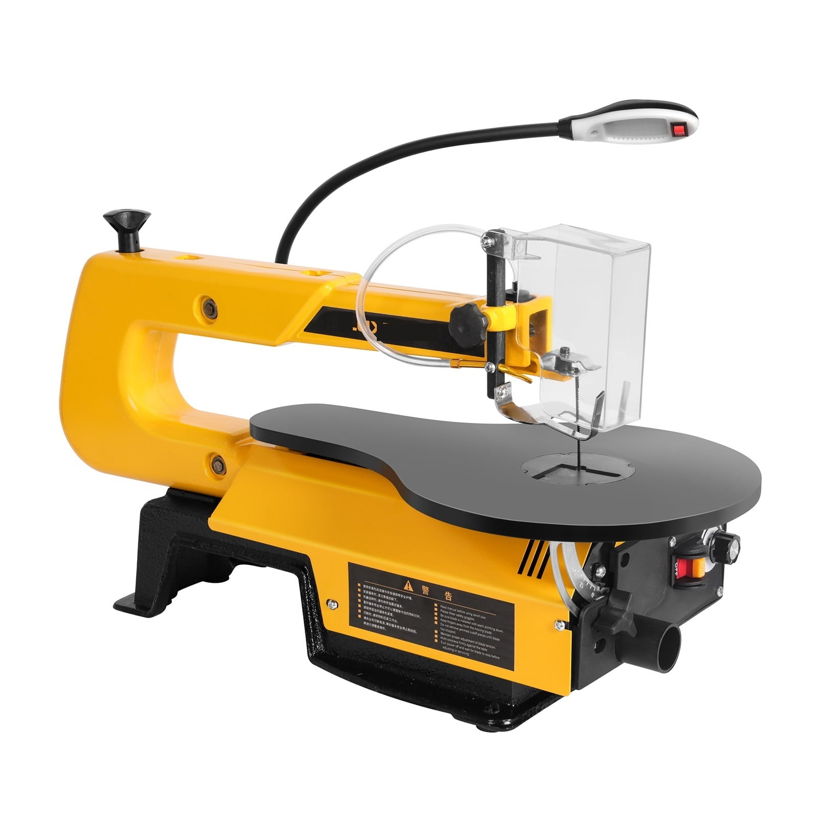 Electric Scroll Saw 16 inch Speed Variable Jig Saw Woodworking DIY Table Angle Cutting Curve Saw ,Efficient Cutting