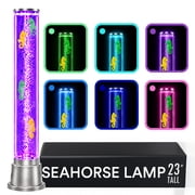 Shop LC Seahorse Fish Lamp Sensory Bubble Tube 6 LED Color Changing 1.9FT