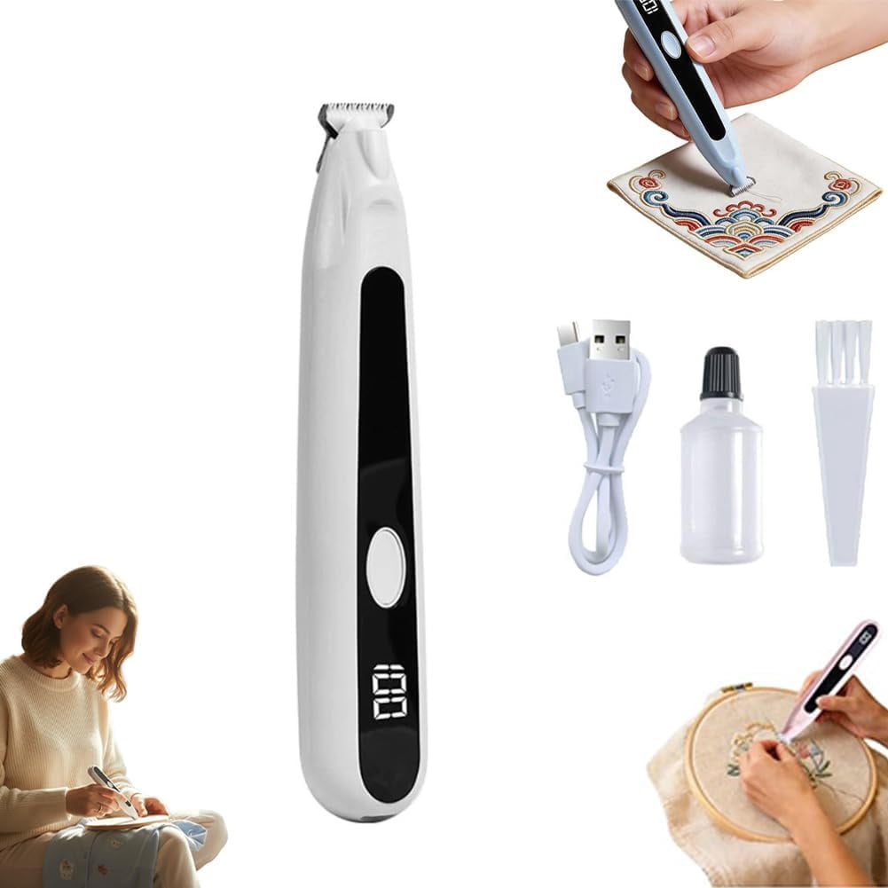 Electric Seam Ripper,Cordless Seam Rippers Sewing Thread Eraser,Stitches Eraser for Embroidery,Professional Ripper Remover for Tailors Quilters Sewers,Thoughtful Gift for Craft Lover (White)