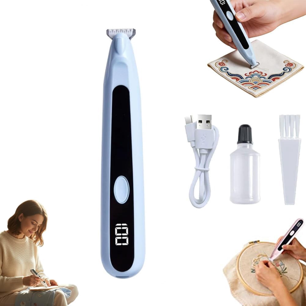 Electric Seam Ripper,Cordless Seam Rippers Sewing Thread Eraser,Stitches Eraser for Embroidery,Professional Ripper Remover for Tailors Quilters Sewers,Thoughtful Gift for Craft Lover (Blue)